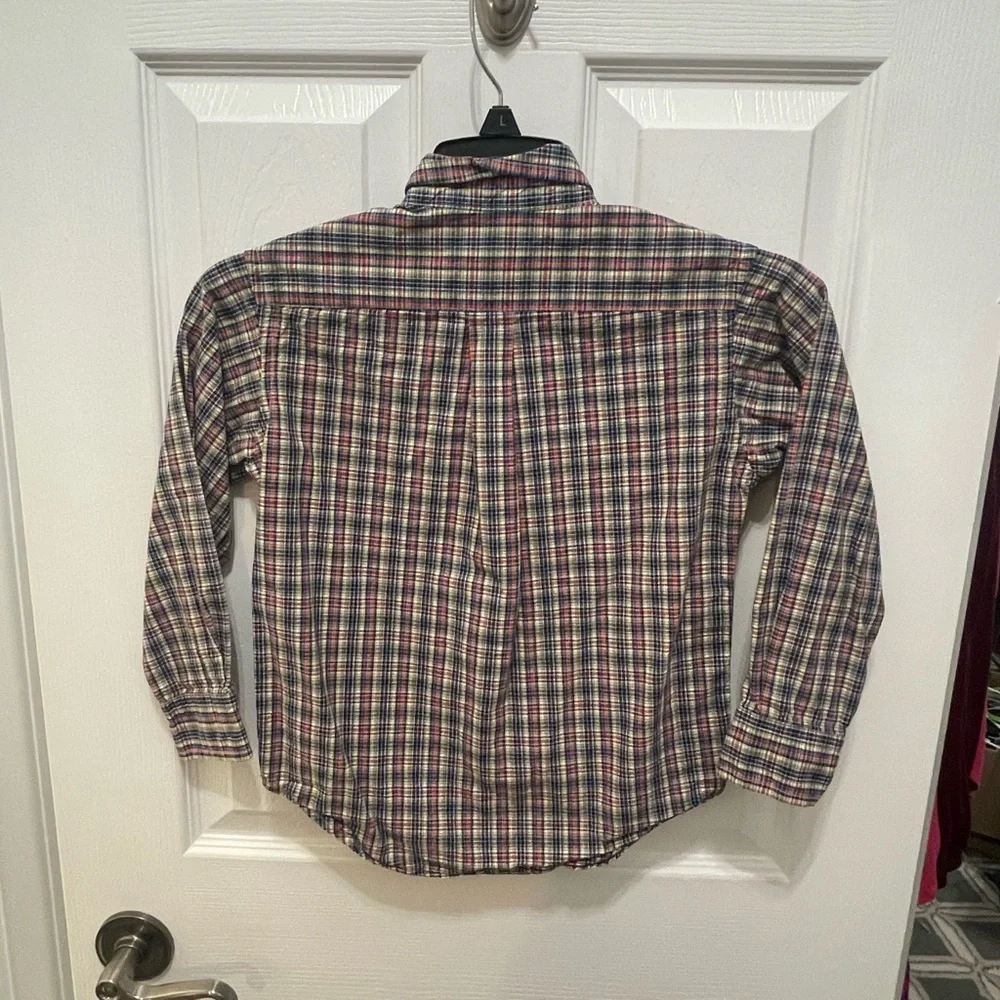 Ralph Lauren Red and Blue Button Down Shirt